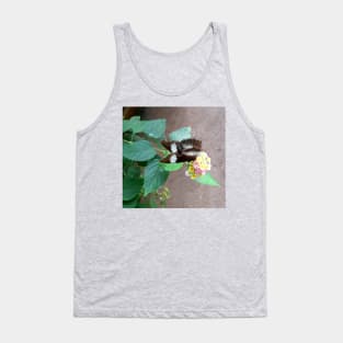 Natural Butterfly on a flower Tank Top